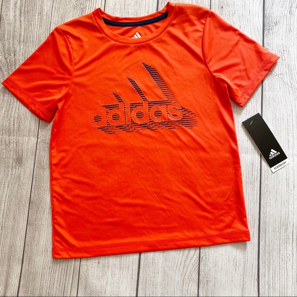 orange athletic shirt